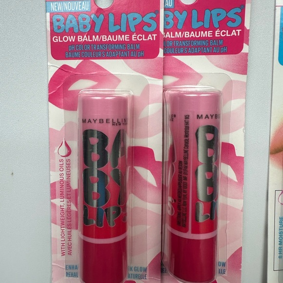 8 pc Maybelline Baby Lips Lip Balm - Pink and Blue Variety - Picture 3 of 6
